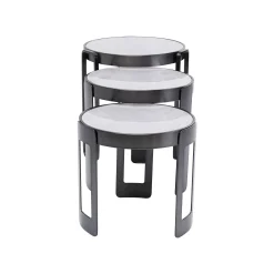 KARE Design Tables Basses Perelli Noires Set De 3 ^ Table Basse