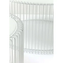 KARE Design Tables Basses Rondes Wire Set De 2 Blanches ^ Table Basse