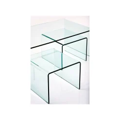 KARE Design Tables Basses Visible Clear Set De 3 ^ Table Basse
