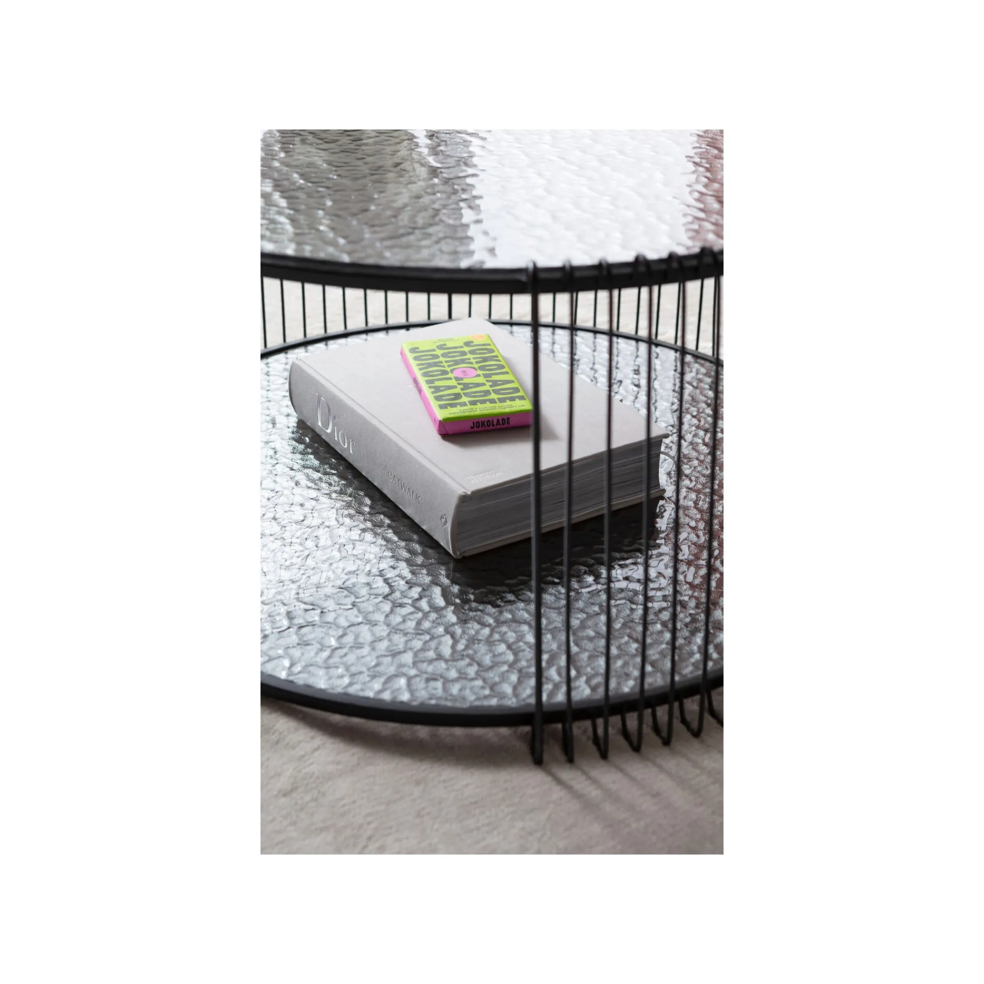 KARE Design Tables Basses Wire Double Bubble Noires Set De 2 ^ Table Basse