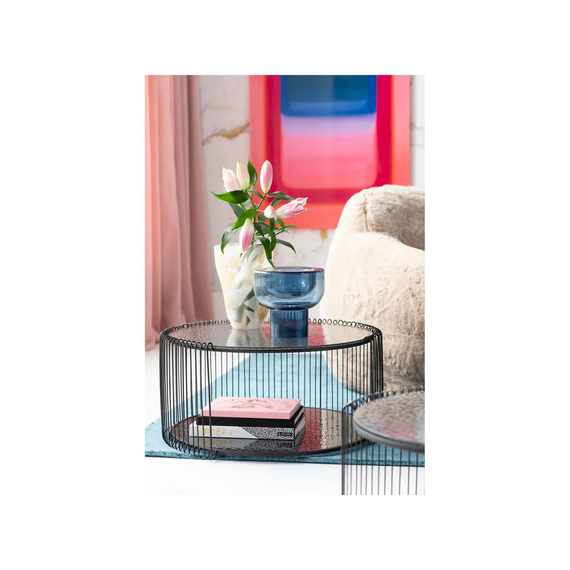 KARE Design Tables Basses Wire Double Bubble Noires Set De 2 ^ Table Basse