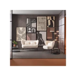 KARE Design Tables Basses Wire Double Bois Noir Set De 2 ^ Table Basse