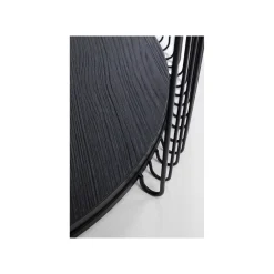 KARE Design Tables Basses Wire Double Bois Noir Set De 2 ^ Table Basse