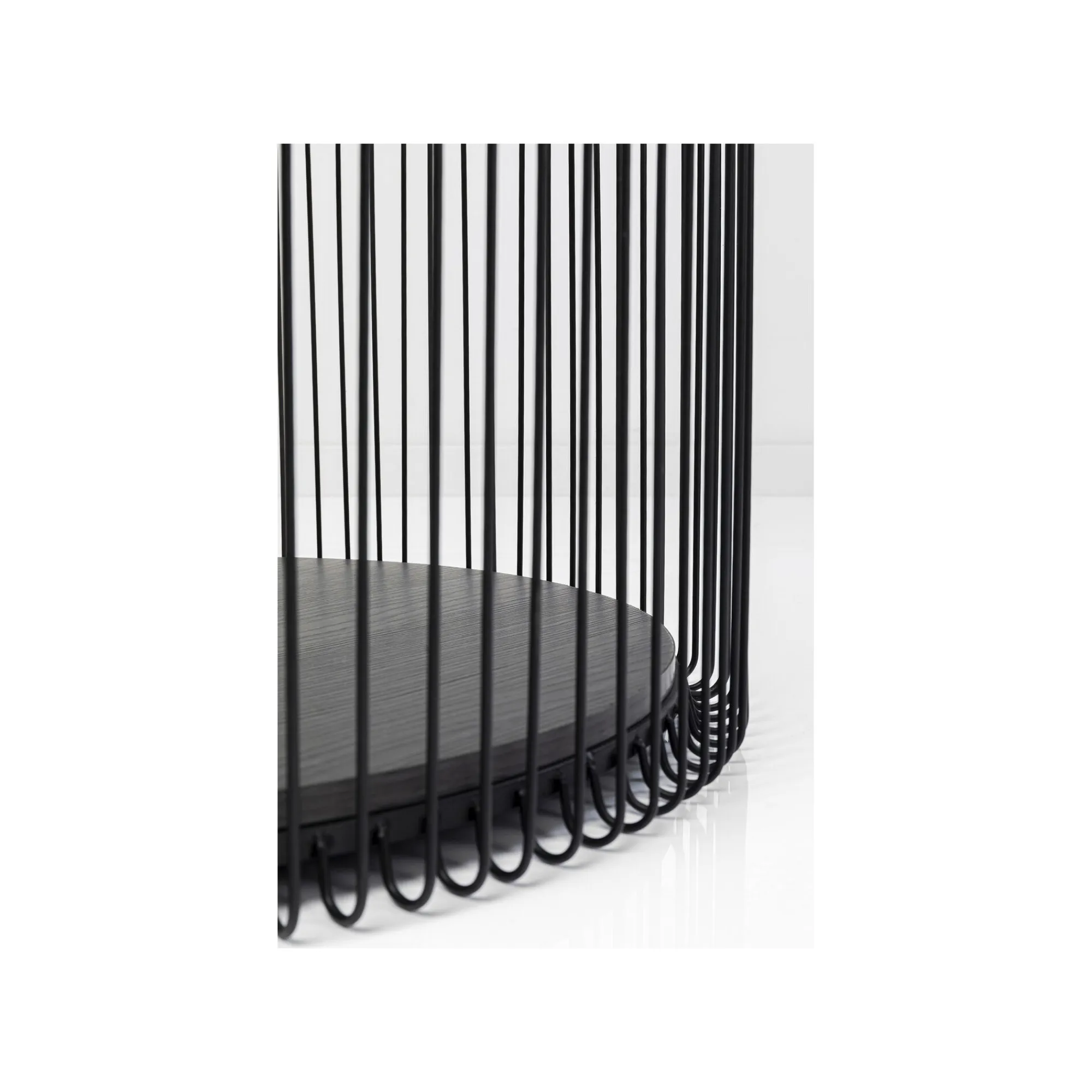 KARE Design Tables Basses Wire Double Bois Noir Set De 2 ^ Table Basse