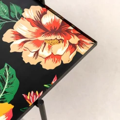 KARE Design Tables D'appoint Noires Fleurs Set De 2 ^ Table D'Appoint & De Chevet