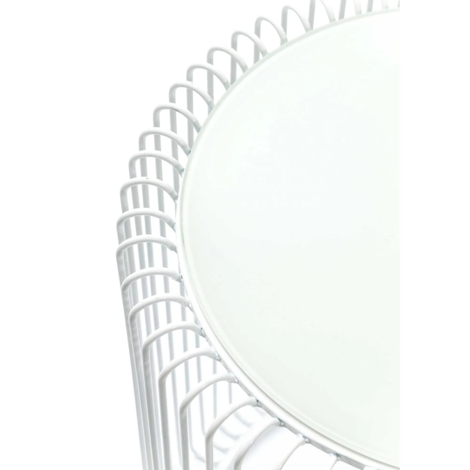 KARE Design Tables D'appoint Rondes Wire Blanches Set De 2 ^ Table D'Appoint & De Chevet