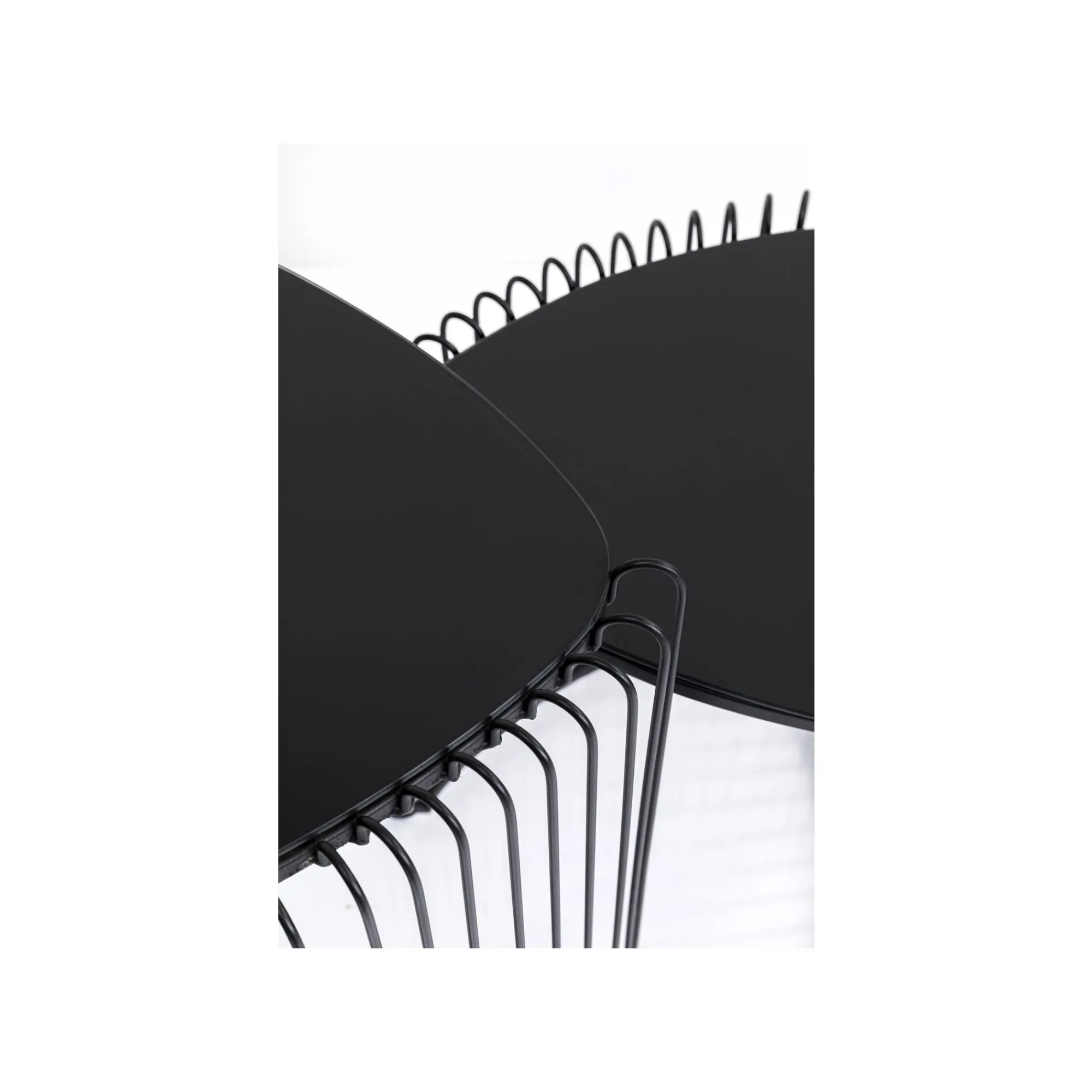 KARE Design Tables D'appoint Triangle Wire Noires Set De 2 ^ Table D'Appoint & De Chevet
