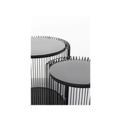 KARE Design Tables D'appoint Wire Double Noires Set De 2 ^ Table D'Appoint & De Chevet