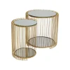 KARE Design Tables D'appoint Wire Double Laiton Set De 2 ^ Table D'Appoint & De Chevet