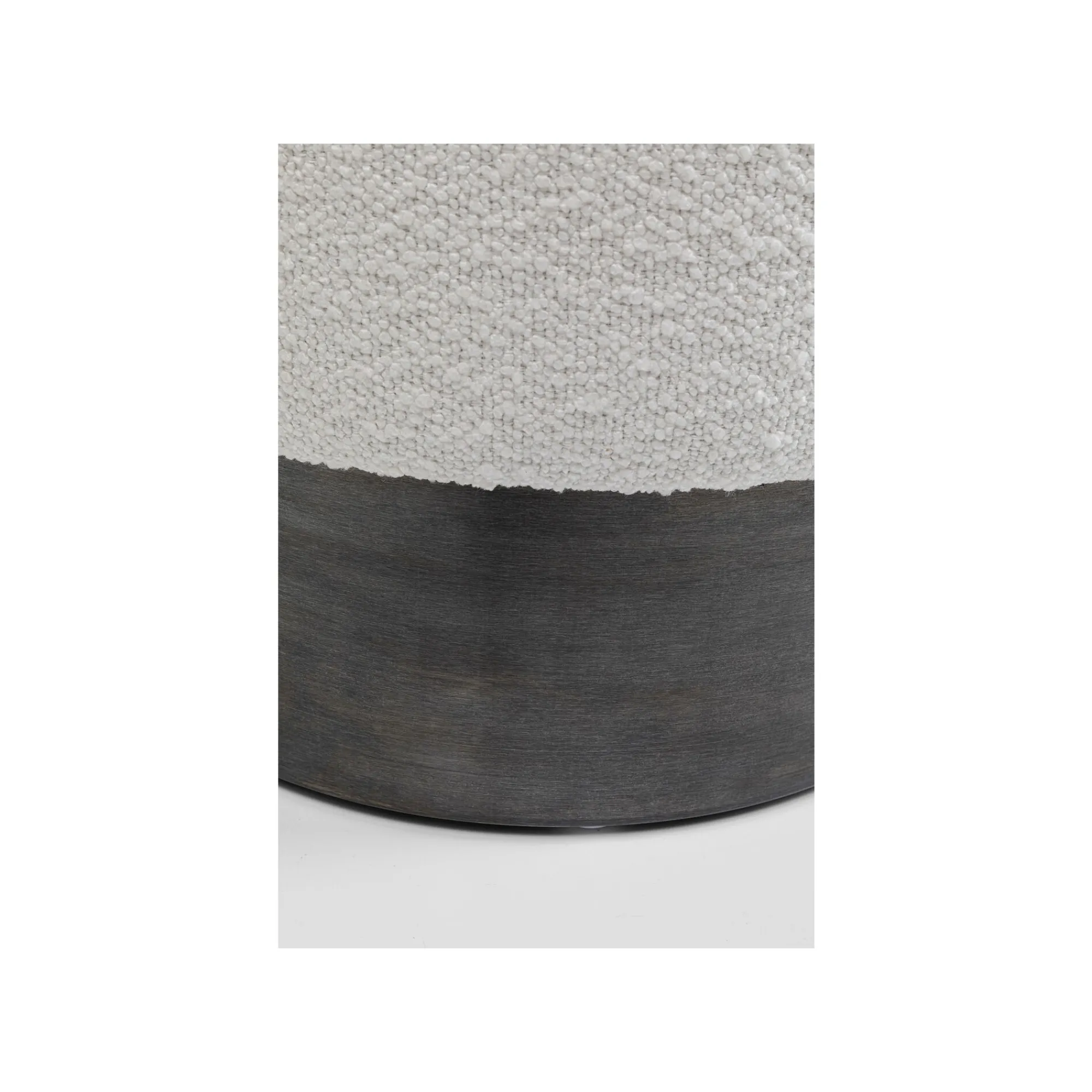KARE Design Tabouret Cherry Boucle Crème Et Gris ^ Tabouret & Pouf