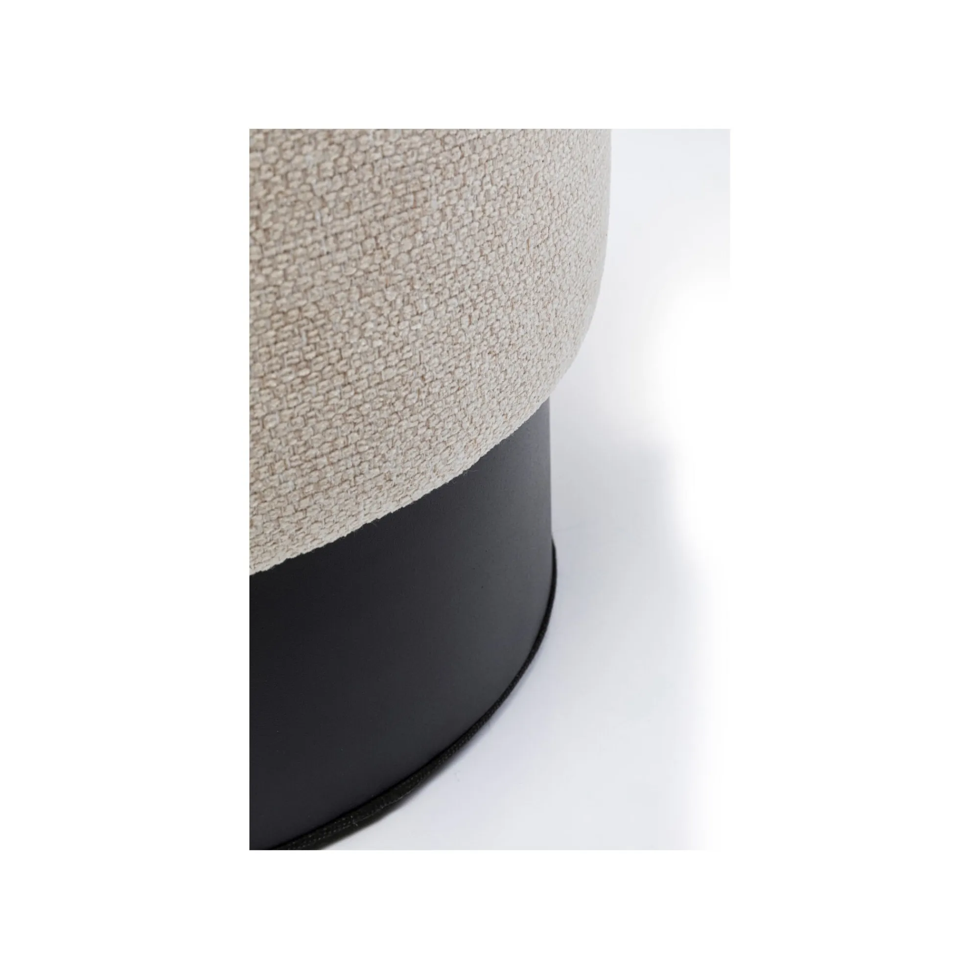 KARE Design Tabouret Cherry Crème Et Noir ^ Tabouret & Pouf