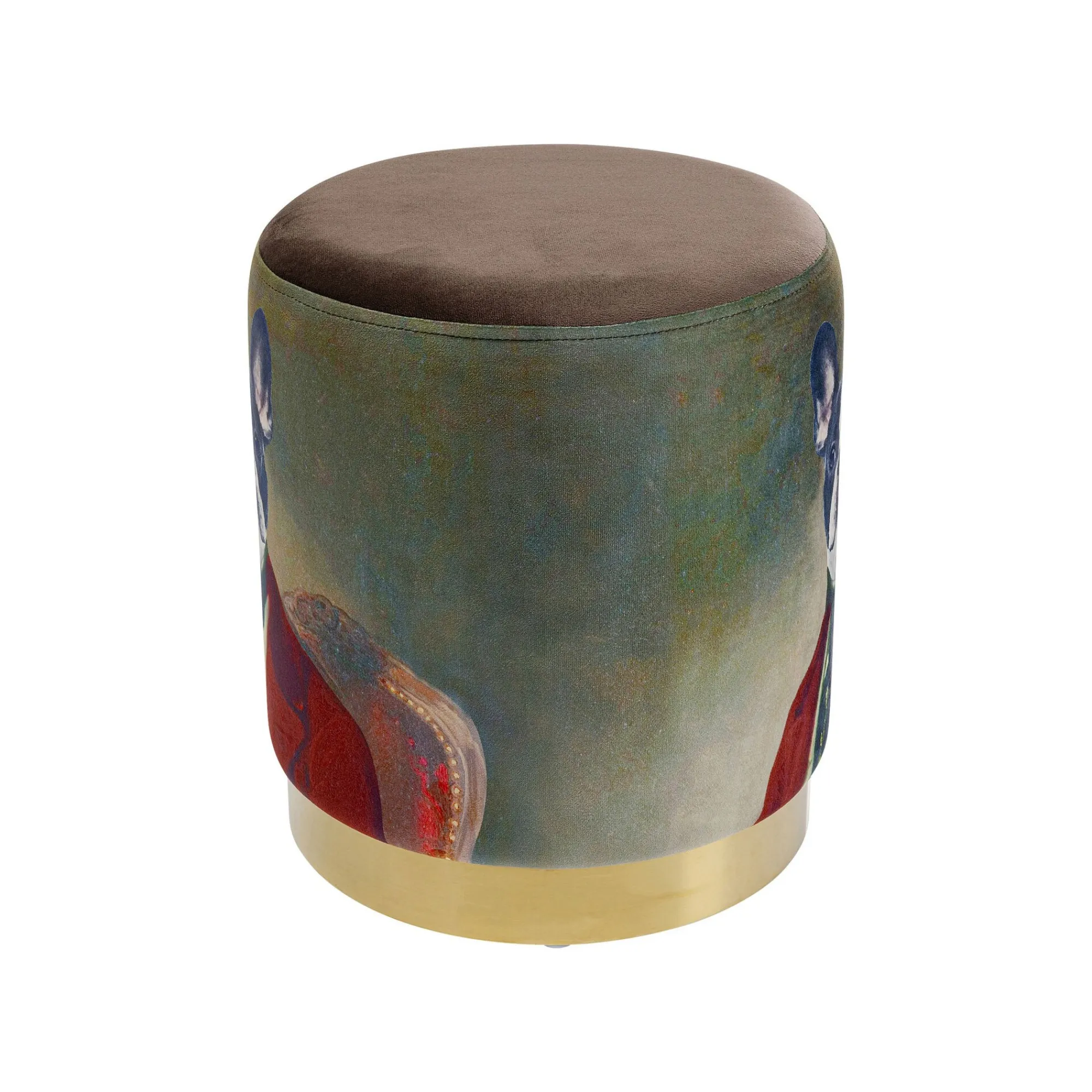 KARE Design Tabouret Cherry Monsieur Chien Laiton ^ Tabouret & Pouf