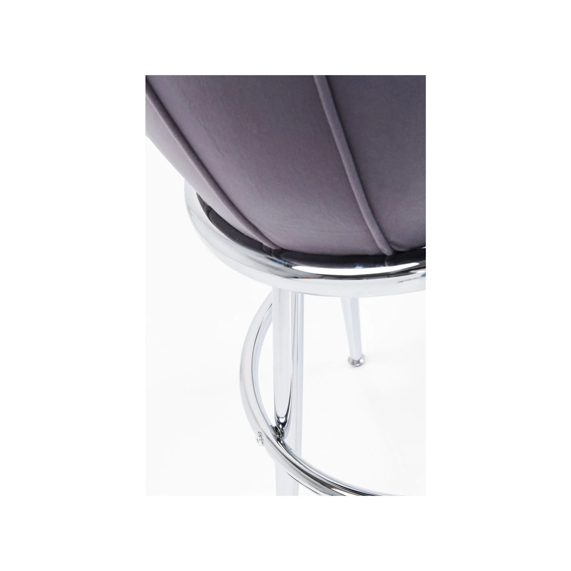 KARE Design Tabouret De Bar After Work Velours Gris ^ Bar & Tabouret De Bar