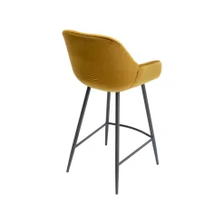 KARE Design Tabouret De Bar Bristol Velours Jaune ^ Bar & Tabouret De Bar