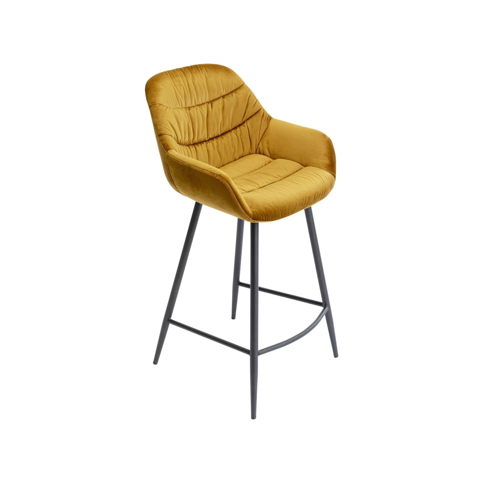 KARE Design Tabouret De Bar Bristol Velours Jaune ^ Bar & Tabouret De Bar