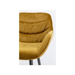 KARE Design Tabouret De Bar Bristol Velours Jaune ^ Bar & Tabouret De Bar