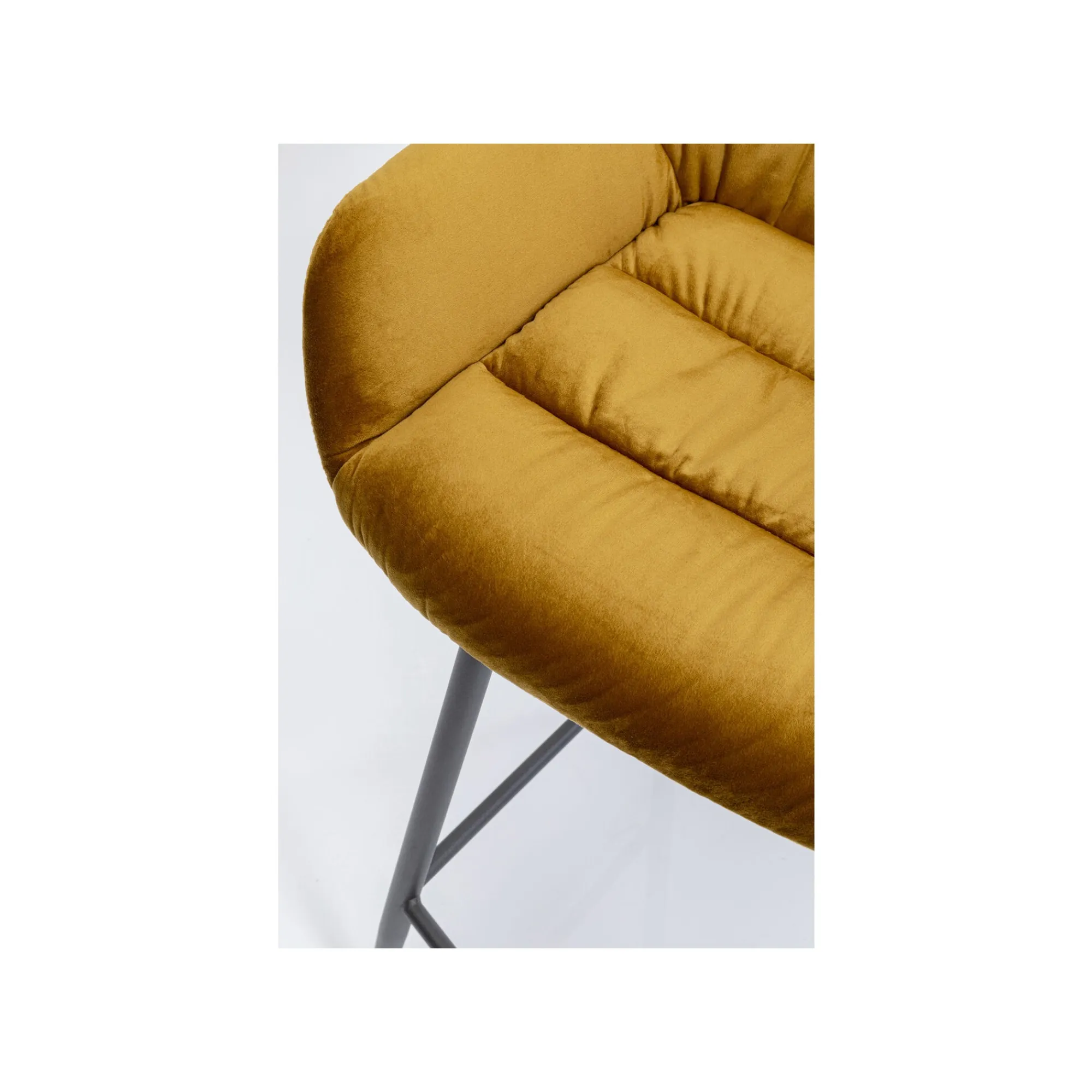 KARE Design Tabouret De Bar Bristol Velours Jaune ^ Bar & Tabouret De Bar