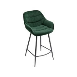 KARE Design Tabouret De Bar Bristol Velours Vert ^ Bar & Tabouret De Bar