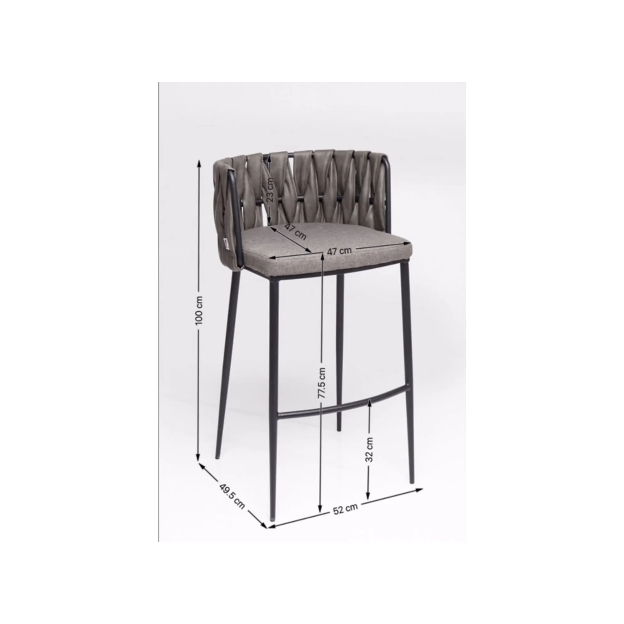 KARE Design Tabouret De Bar Cheerio Gris ^ Bar & Tabouret De Bar