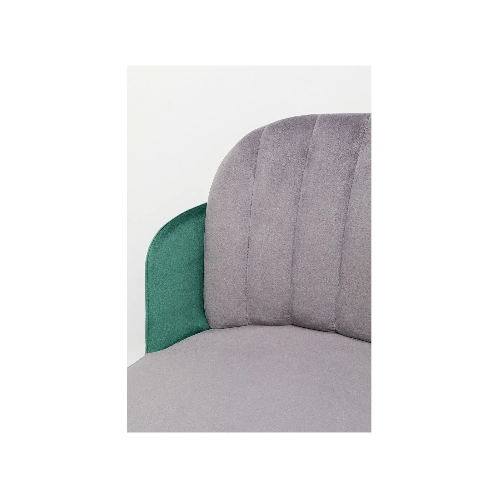 KARE Design Tabouret De Bar Hojas Velours Gris Et Vert ^ Bar & Tabouret De Bar
