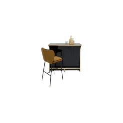 KARE Design Tabouret De Bar Irina Velours Ocre ^ Bar & Tabouret De Bar