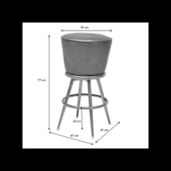 KARE Design Tabouret De Bar Lady Rock Vintage ^ Bar & Tabouret De Bar