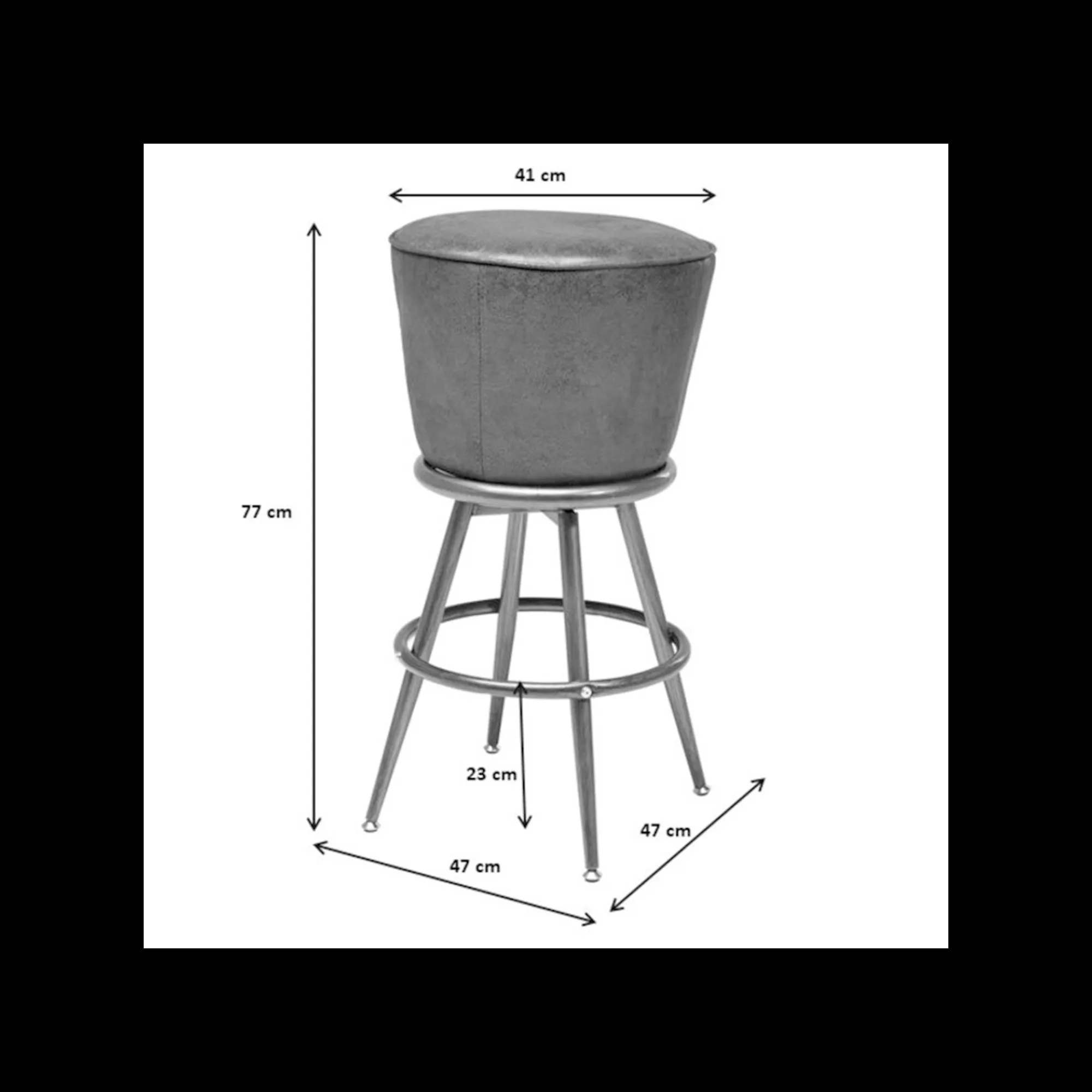 KARE Design Tabouret De Bar Lady Rock Vintage ^ Bar & Tabouret De Bar