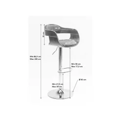 KARE Design Tabouret De Bar Monaco Choco ^ Bar & Tabouret De Bar