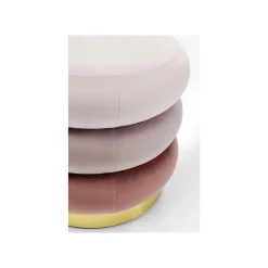 KARE Design Tabouret Sandwich Velours Rose ^ Tabouret & Pouf