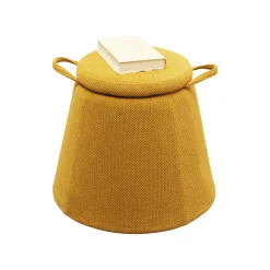 KARE Design Tabouret Thimble Jaune ^ Tabouret & Pouf