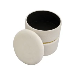 KARE Design Tabouret-coffre Rumba Crème ^ Tabouret & Pouf|Coffre & Malle
