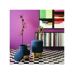 KARE Design Tabourets-coffres Cherry Bleu Pétrole Et Laiton Set De 2 ^ Tabouret & Pouf|Coffre & Malle
