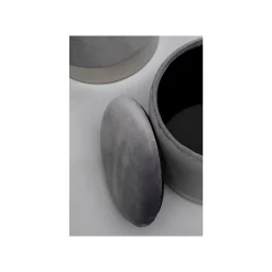 KARE Design Tabourets-coffres Cherry Gris Et Chrome Set De 2 ^ Tabouret & Pouf|Coffre & Malle