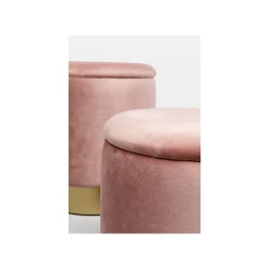 KARE Design Tabourets-coffres Cherry Rose Et Laiton Set De 2 ^ Tabouret & Pouf|Coffre & Malle