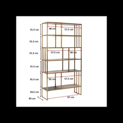KARE Design Étagère Cesaro 170x90cm ^ Étagère Et Bibliothèque