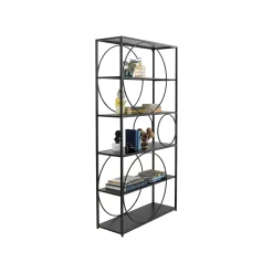 KARE Design Étagère Circle Noire 200x100cm ^ Étagère Et Bibliothèque