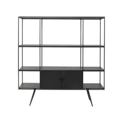 KARE Design Étagère Cosy Sixties 183x180cm Noire ^ Étagère Et Bibliothèque