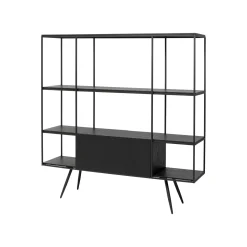 KARE Design Étagère Cosy Sixties 183x180cm Noire ^ Étagère Et Bibliothèque