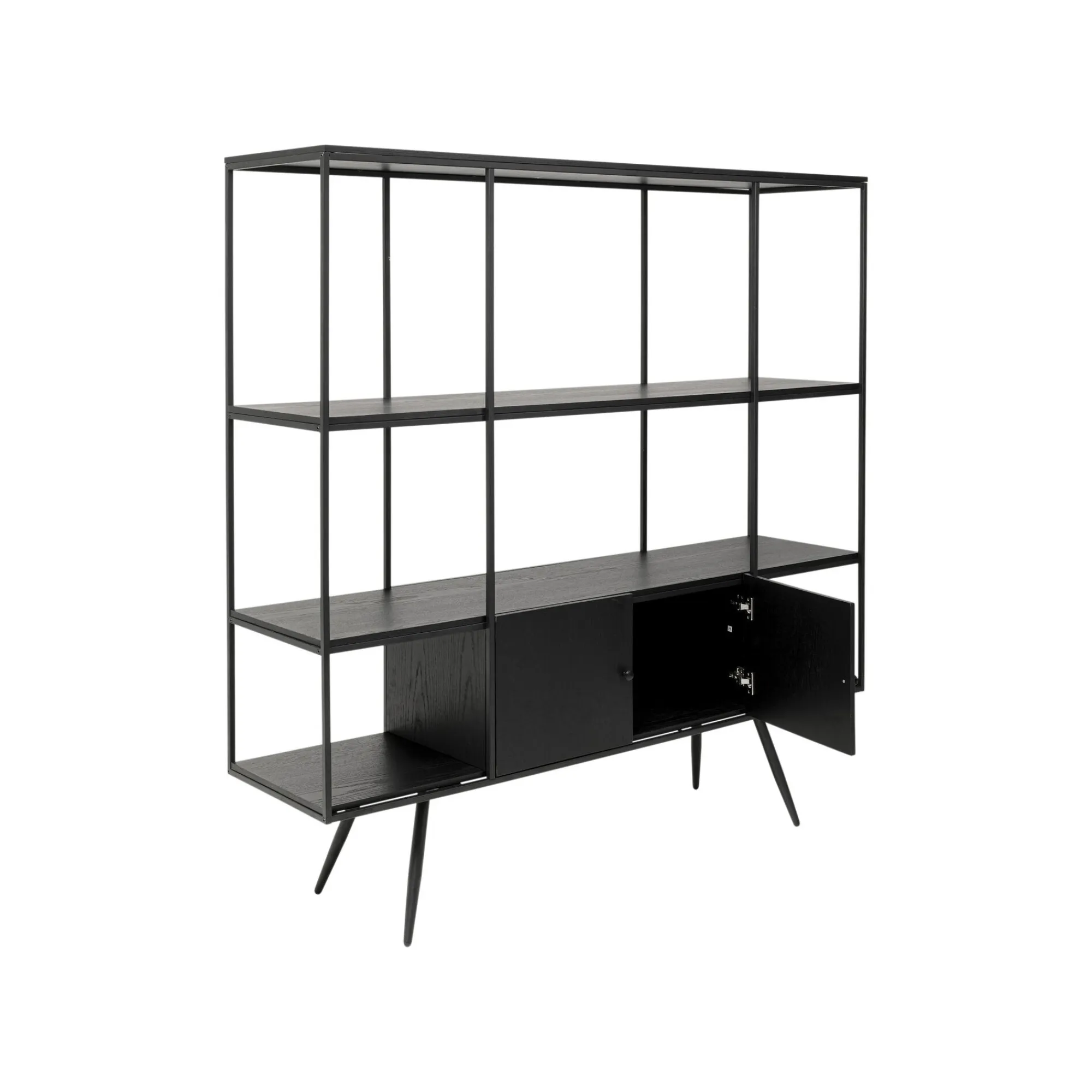KARE Design Étagère Cosy Sixties 183x180cm Noire ^ Étagère Et Bibliothèque