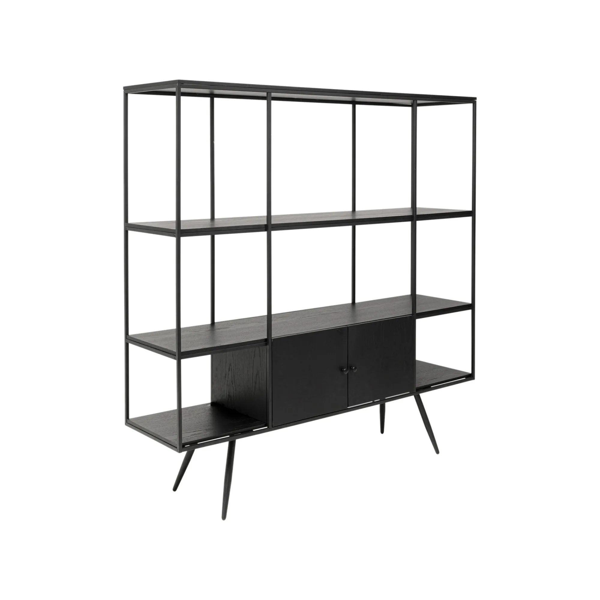 KARE Design Étagère Cosy Sixties 183x180cm Noire ^ Étagère Et Bibliothèque