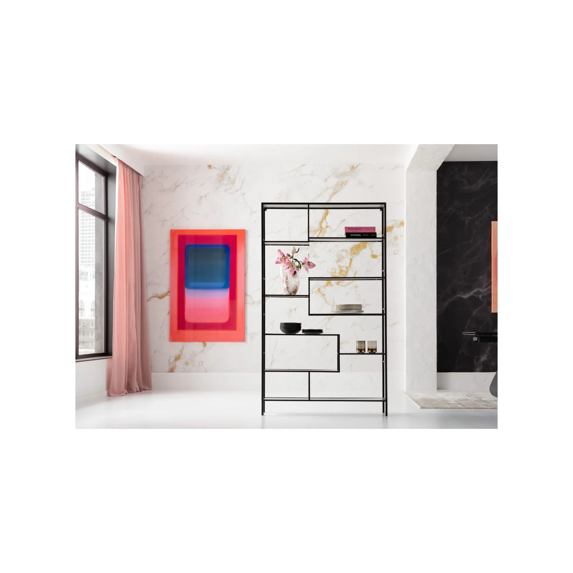 KARE Design Étagère Loft Bubble Noire 195x115cm ^ Étagère Et Bibliothèque