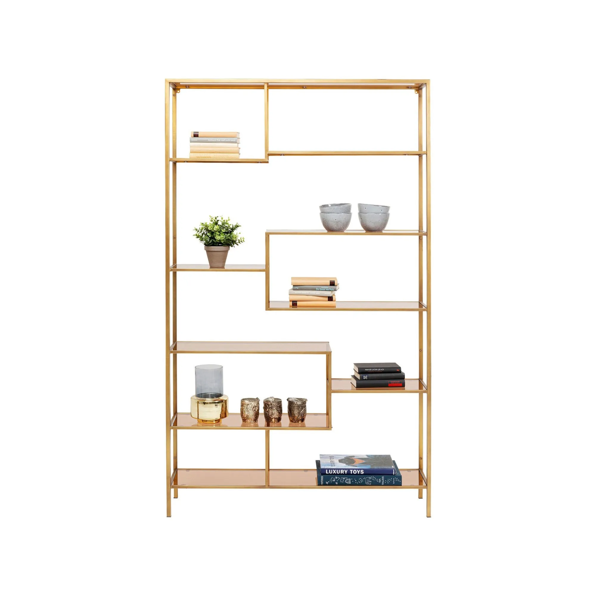 KARE Design Étagère Loft 195x115cm Dorée ^ Étagère Et Bibliothèque