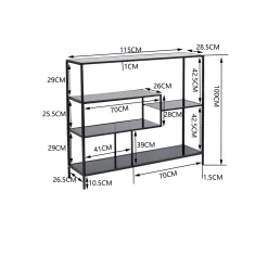 KARE Design Étagère Loft 100x115cm Noire ^ Étagère Et Bibliothèque