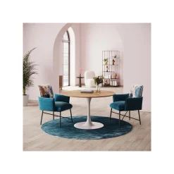 KARE Design Tapis Cosy Bleu 200cm ^ Tapis