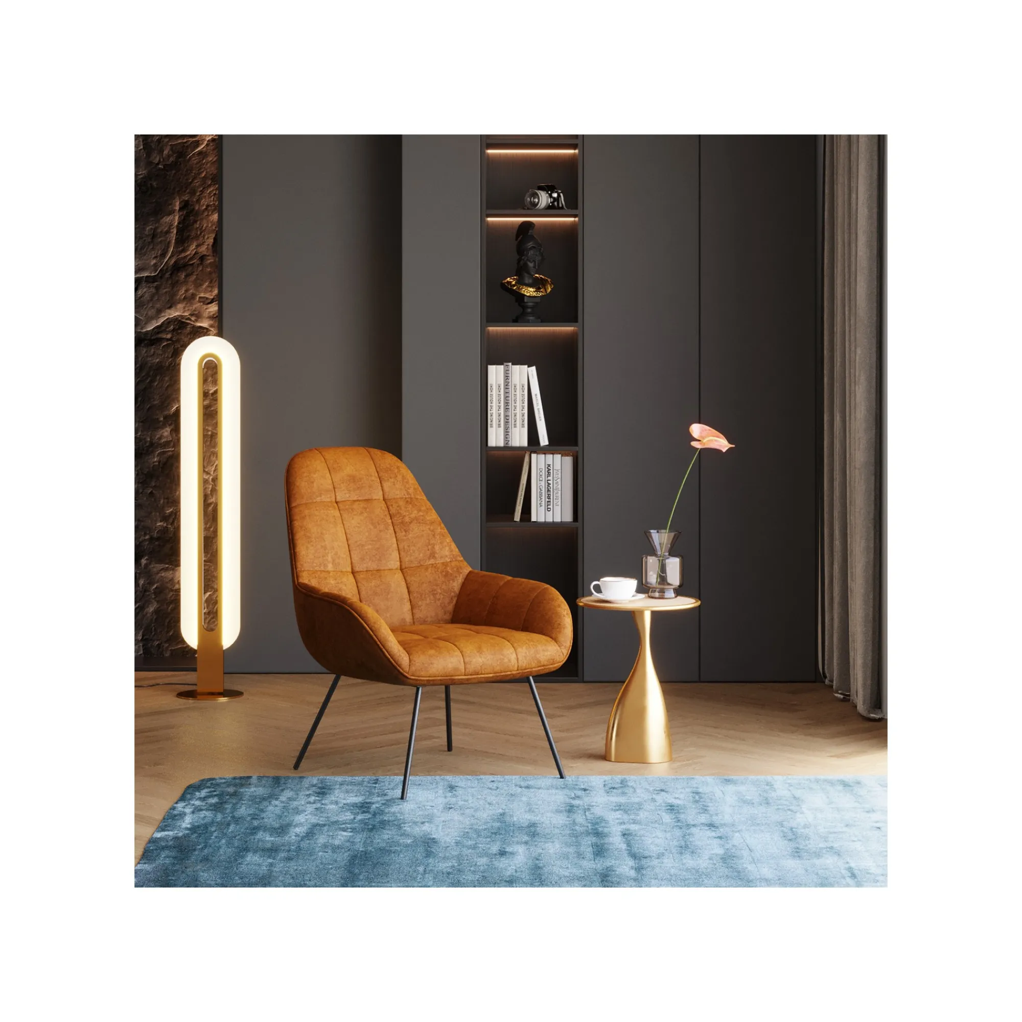 KARE Design Tapis Cosy Bleu ^ Tapis