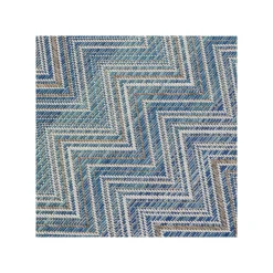 KARE Design Tapis Zigzag Bleu 330x230cm ^ Tapis