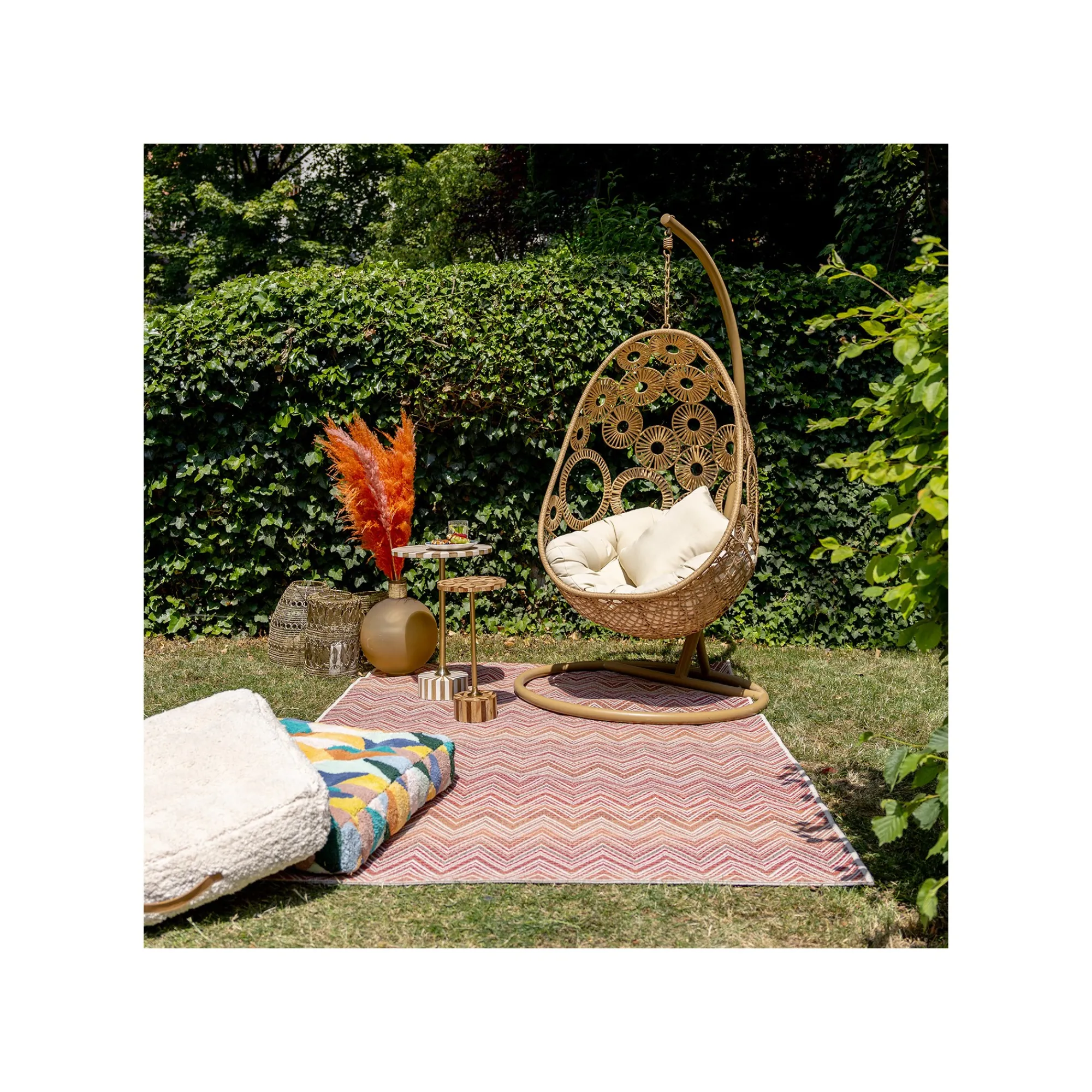 KARE Design Tapis Zigzag Rouge 230x160cm ^ Tapis