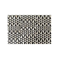 KARE Design Tapis Zigzag 240x170cm Noir Et Blanc ^ Tapis