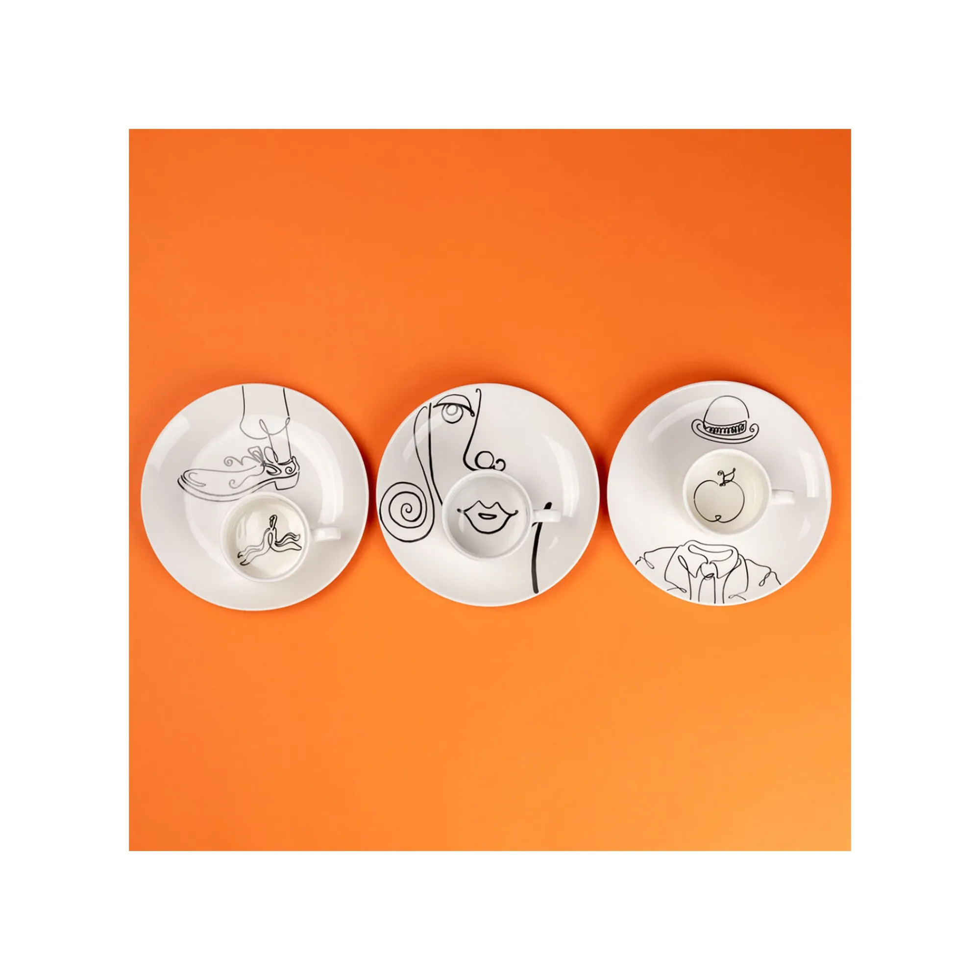 KARE Design Tasses à Café Favola Banane Set De 4 ^ Vaisselle