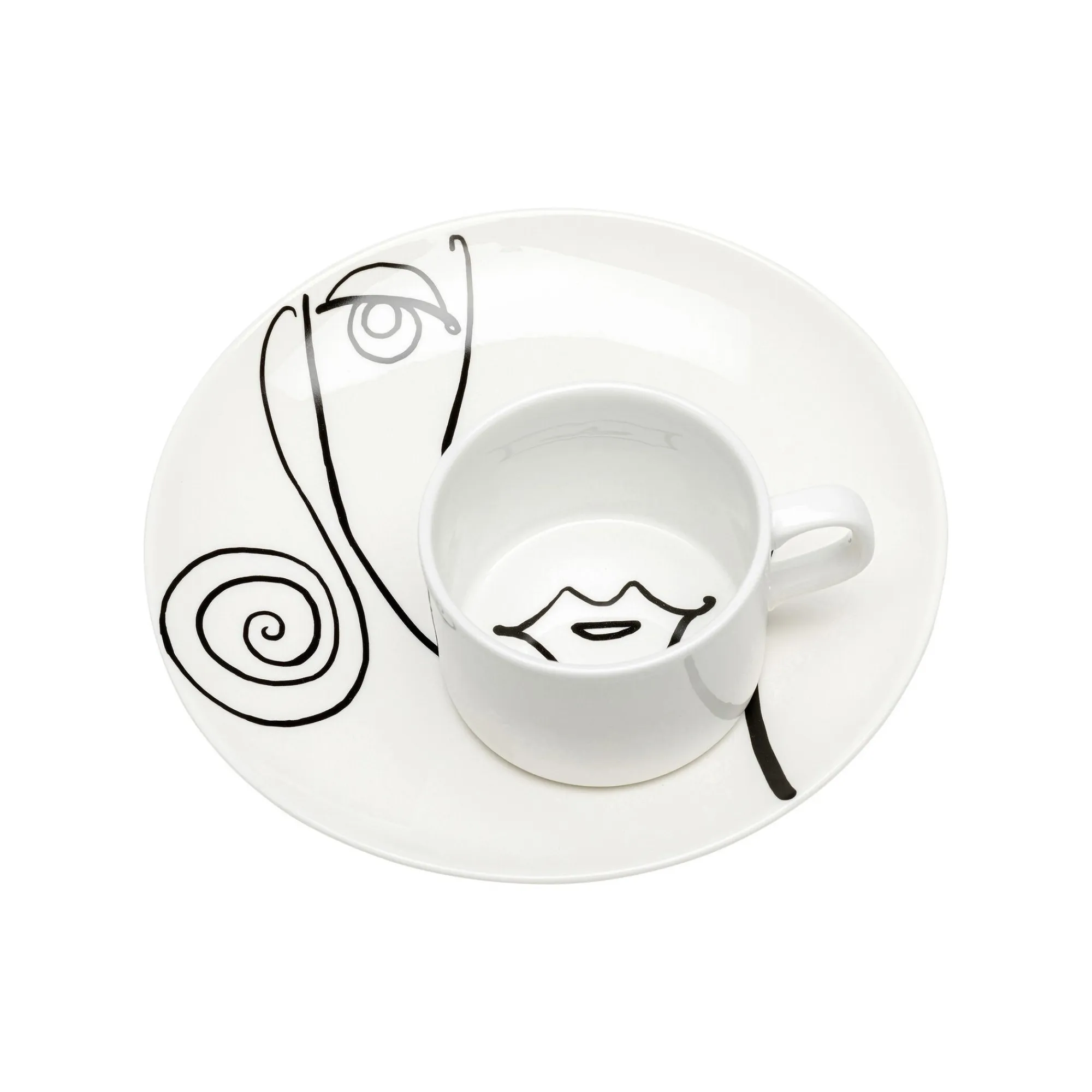 KARE Design Tasses Viso Femme Set De 4 ^ Vaisselle